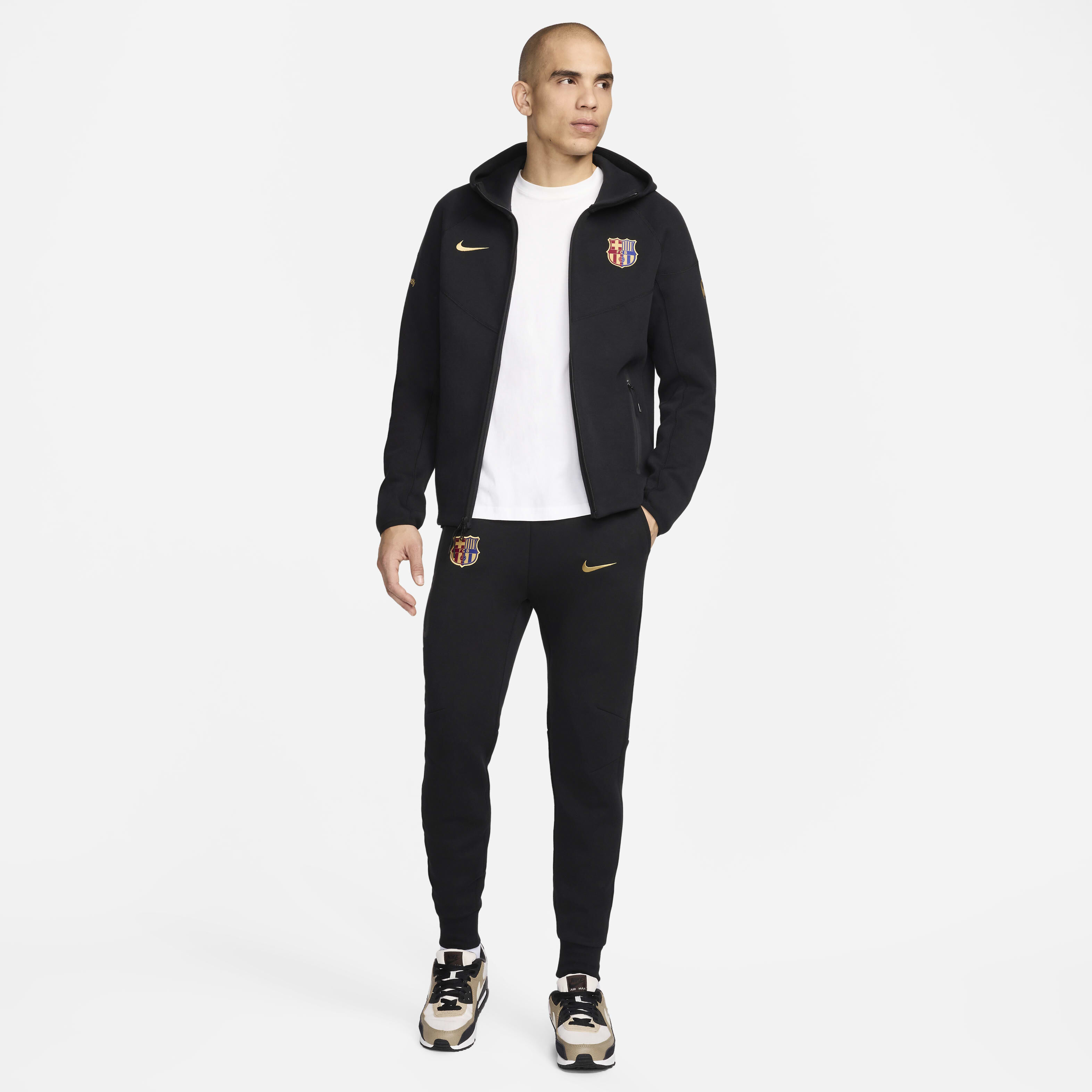 Men s F.C. Barcelona Tech Fleece Football Joggers Black Nike in Kuwait SSS
