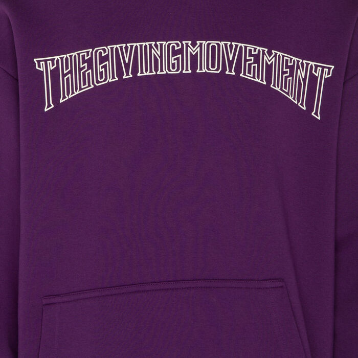 The Giving Movement Men's Collegic Font Hoodie Red image number 2