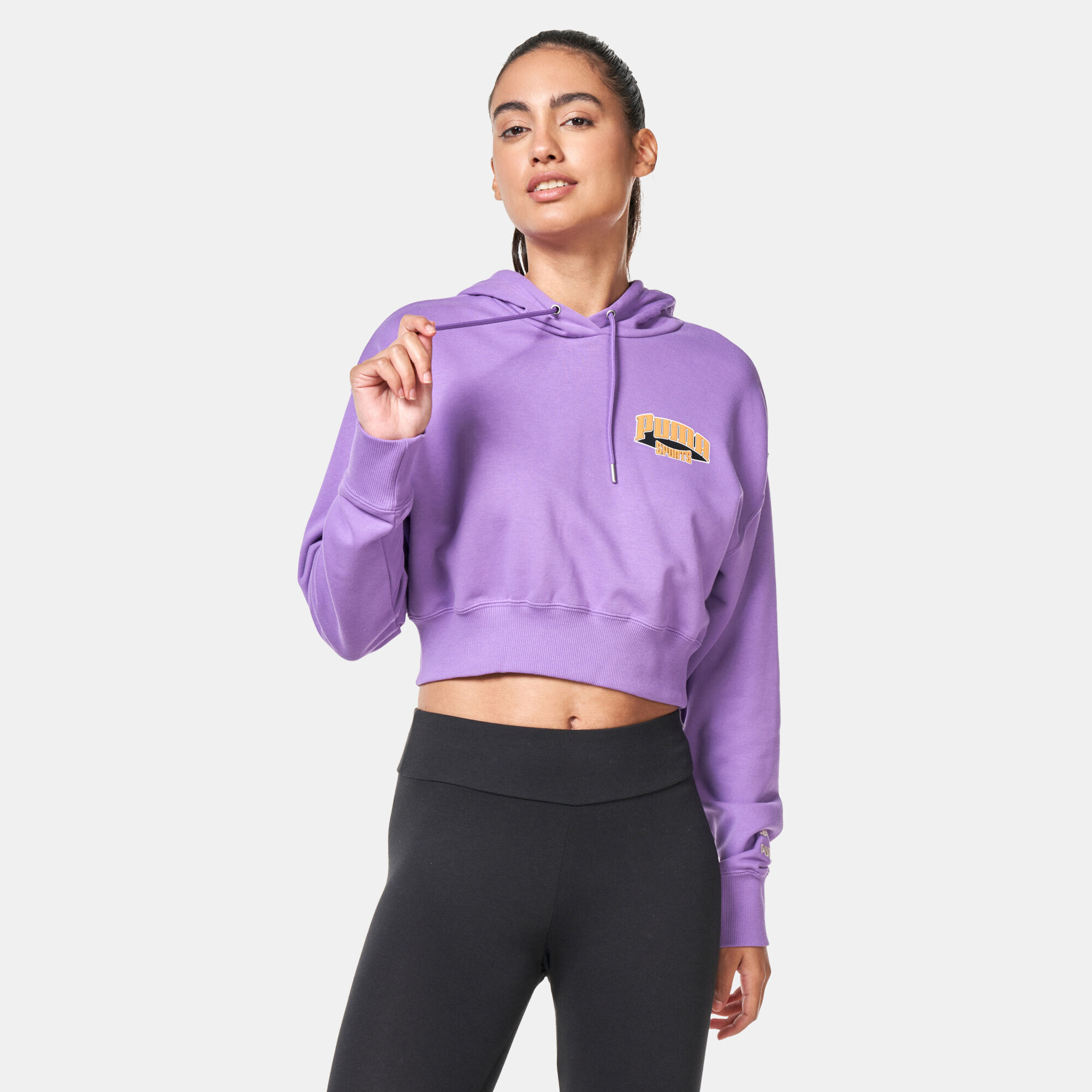Puma women's cropped hoodie online
