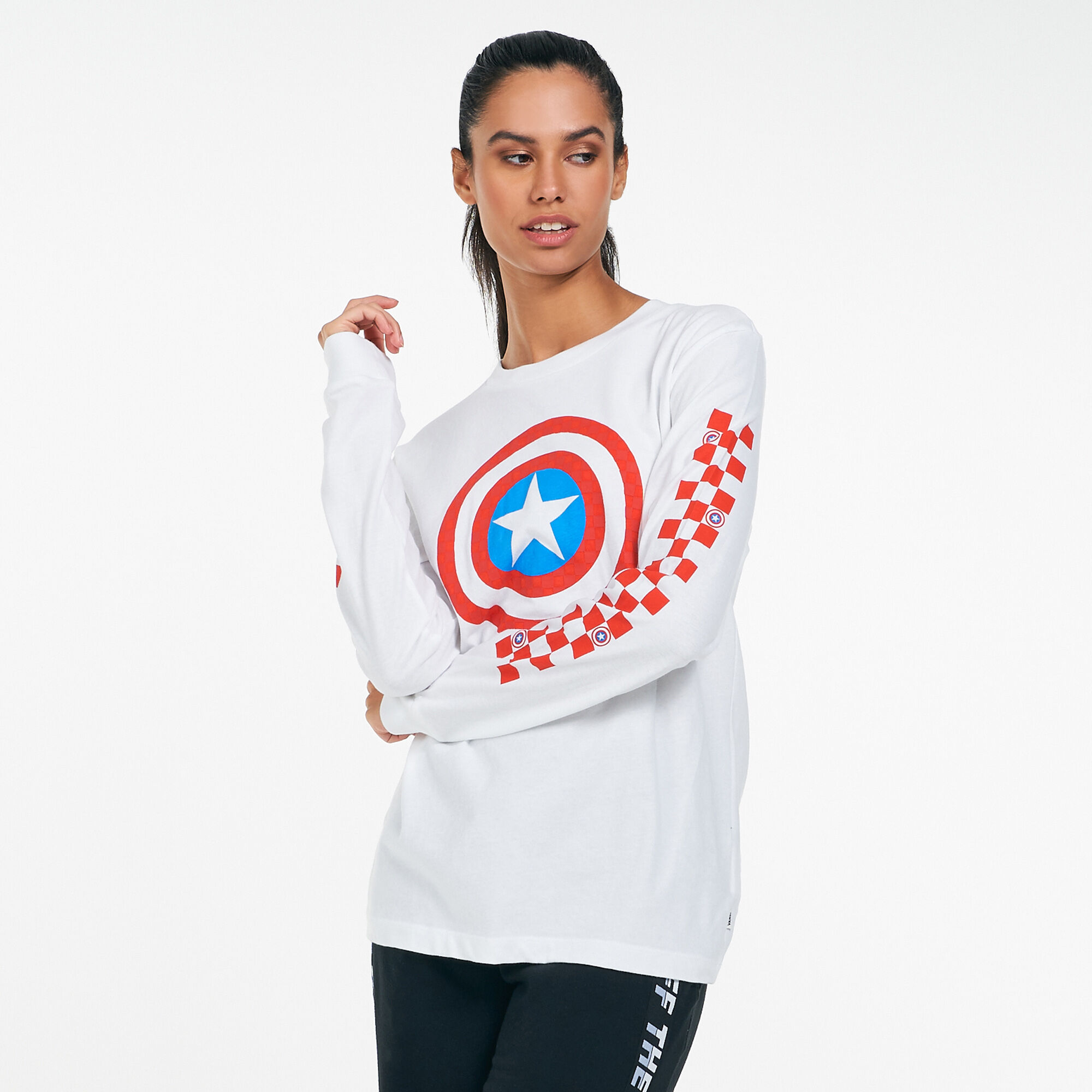 Captain america shop vans shirt