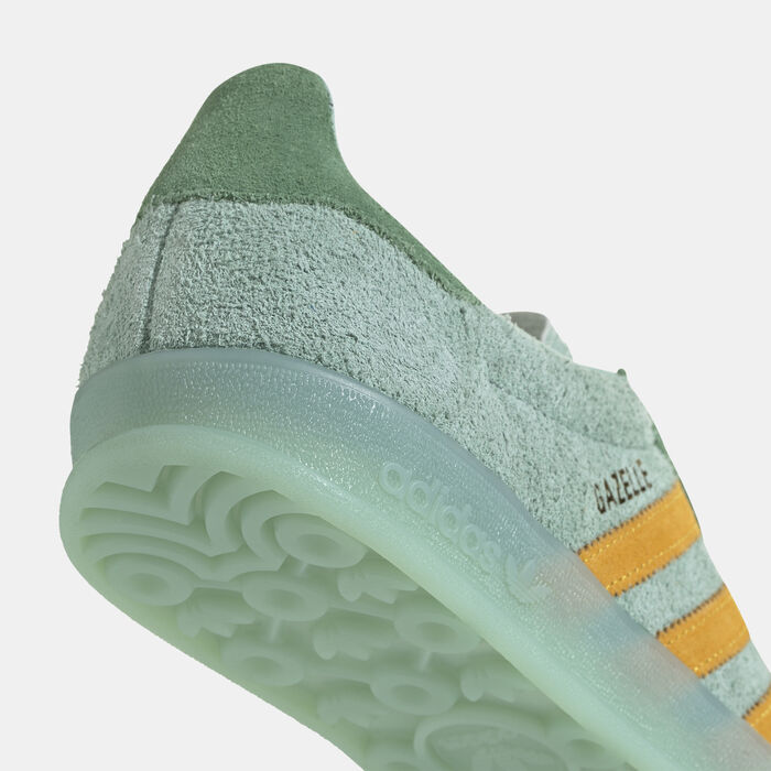 adidas Originals Women's Gazelle Indoor Shoes Green image number 5