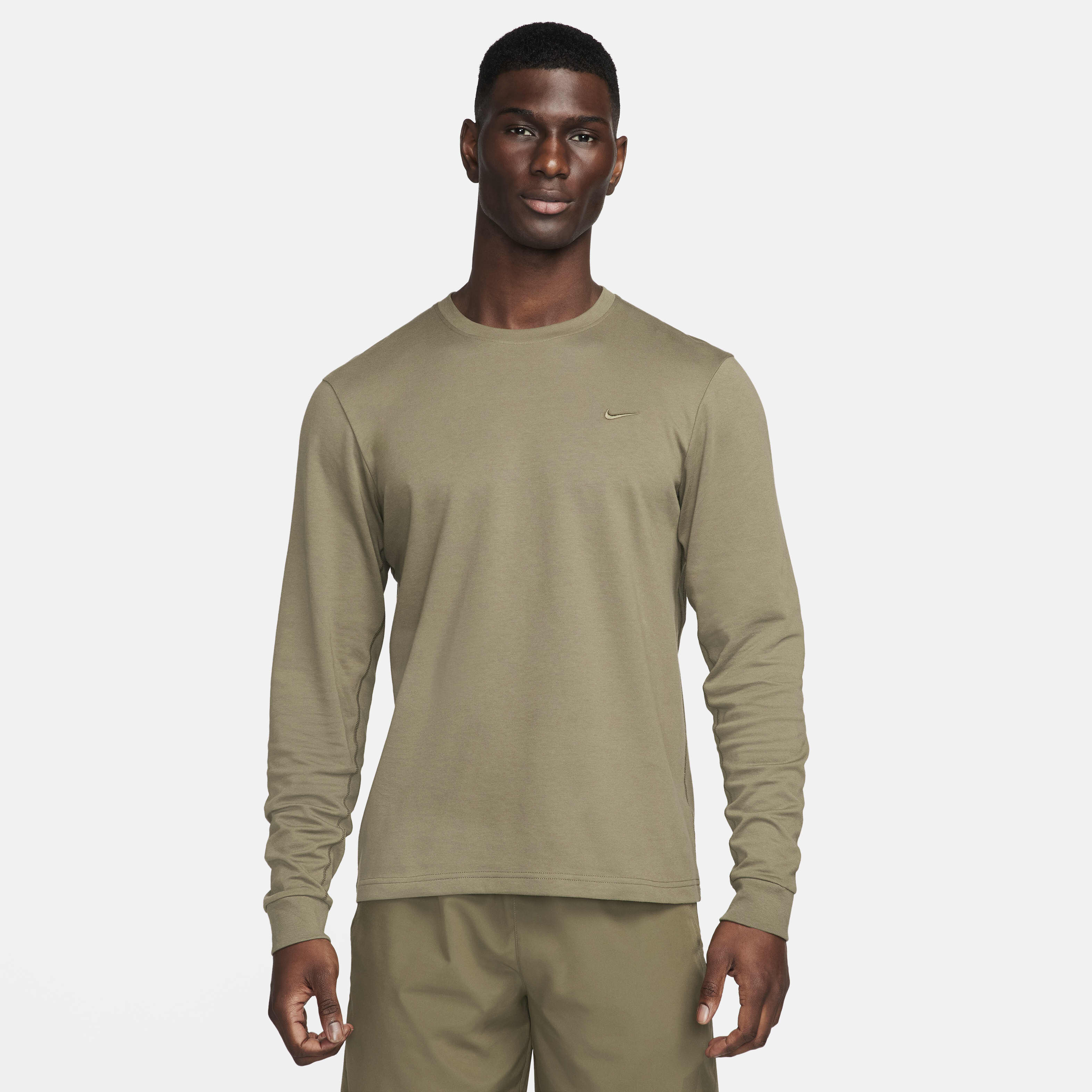 Men s Primary Dri FIT Long Sleeve Top Green Nike in Kuwait SSS