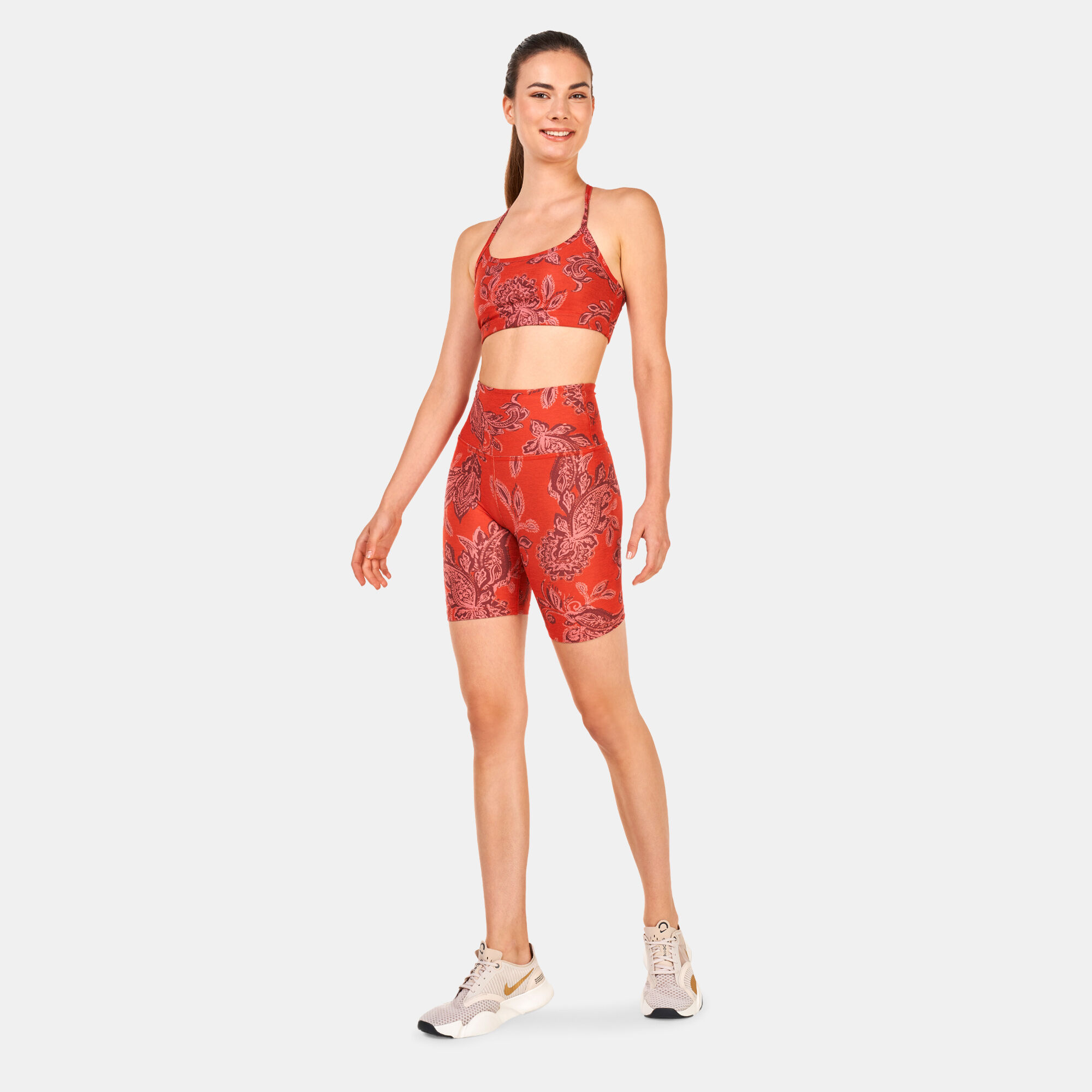 Beyond yoga biker short top