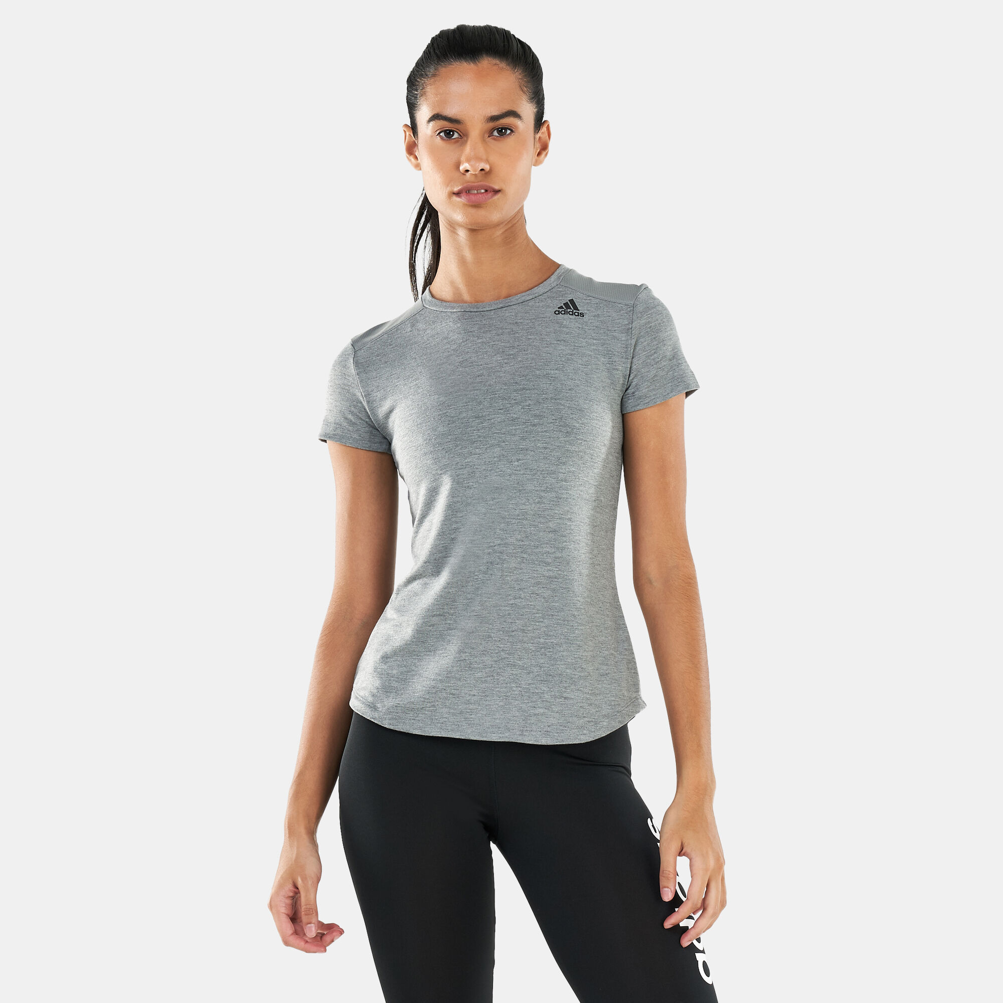 Buy adidas Women s Prime Mix T Shirt Grey in Kuwait SSS