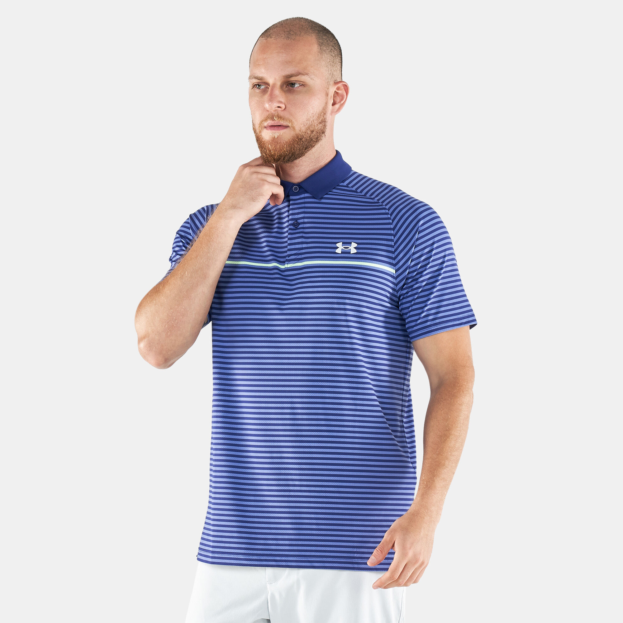 Ua stripe mix up polo discount