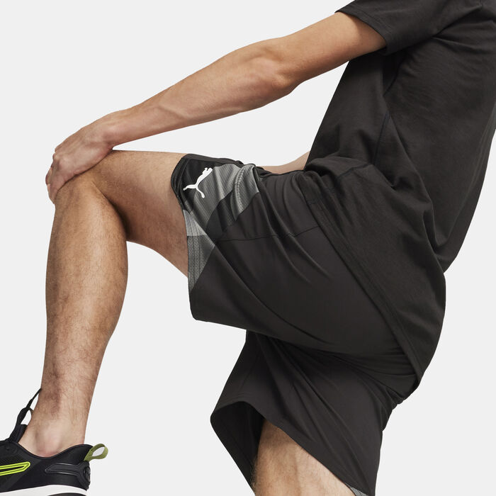 PUMA Men's Fit Running Shorts Black image number 4