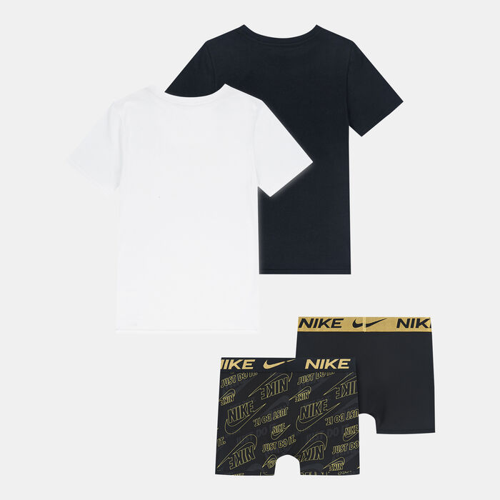 Nike Kids' Boxer Briefs and Undershirt Set (2 Pairs) Black image number 1