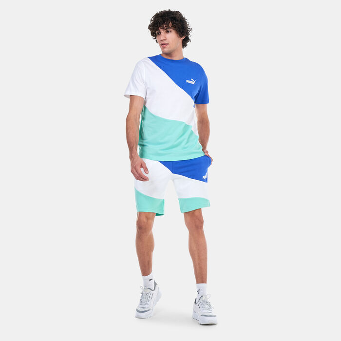 PUMA Men's Power Cat Shorts White image number 2