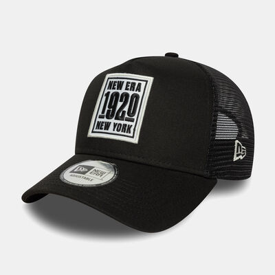New Era Men's Essential Patch Trucker Cap Black