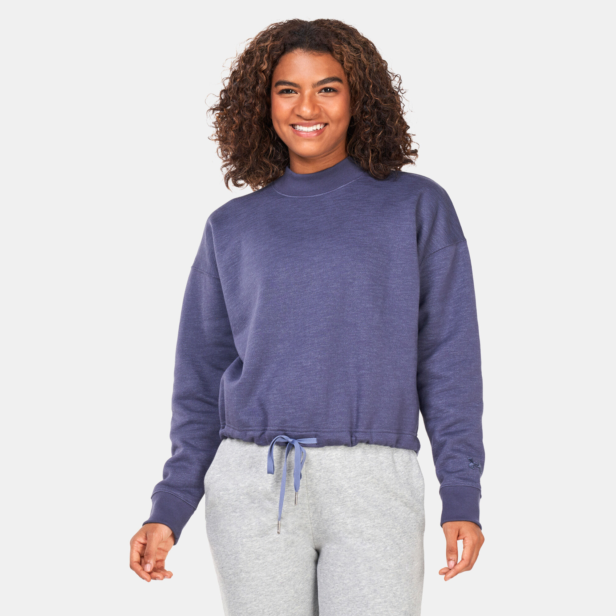 Women s Essential Script Crewneck Sweatshirt Purple Under Armour in Kuwait SSS