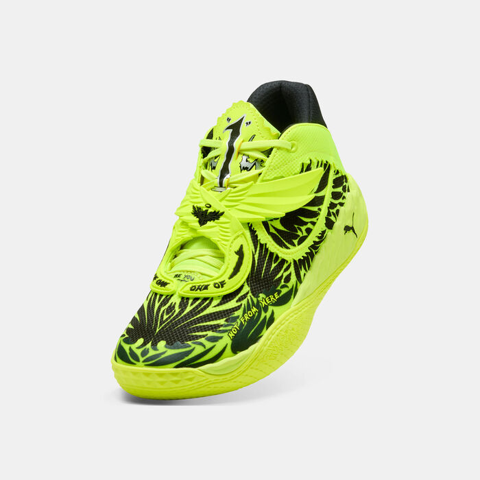 PUMA Kids' MB.05 Voltage Basketball Shoes Yellow image number 4