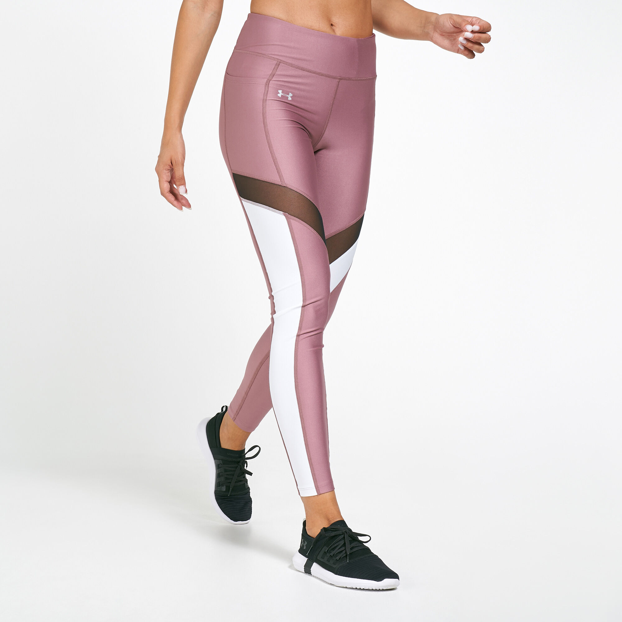 Buy Under Armour Women s HeatGear Armour Sport Leggings Purple in