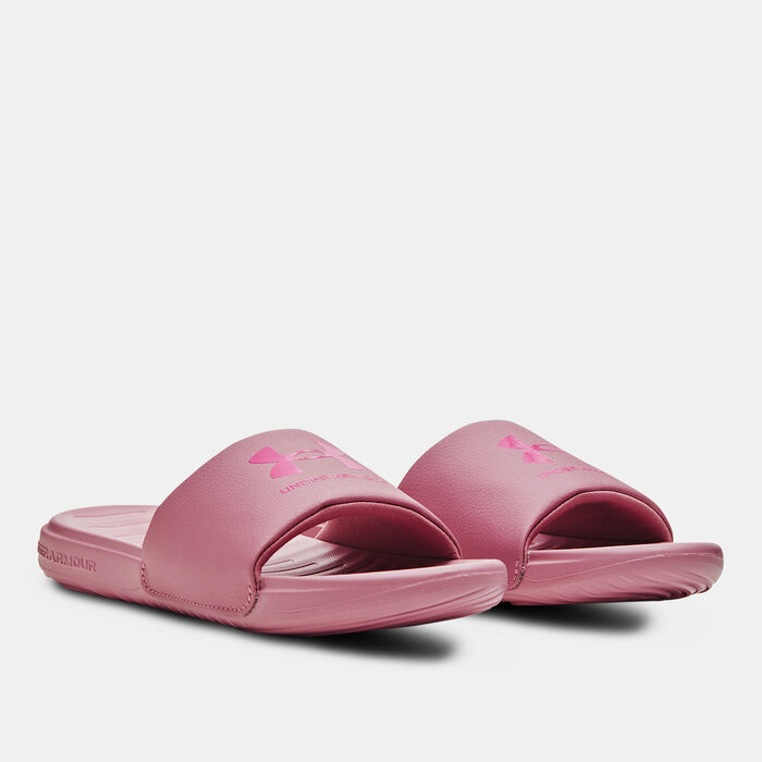 Under Armour Women's Ansa Fixed Slides Pink image number 1
