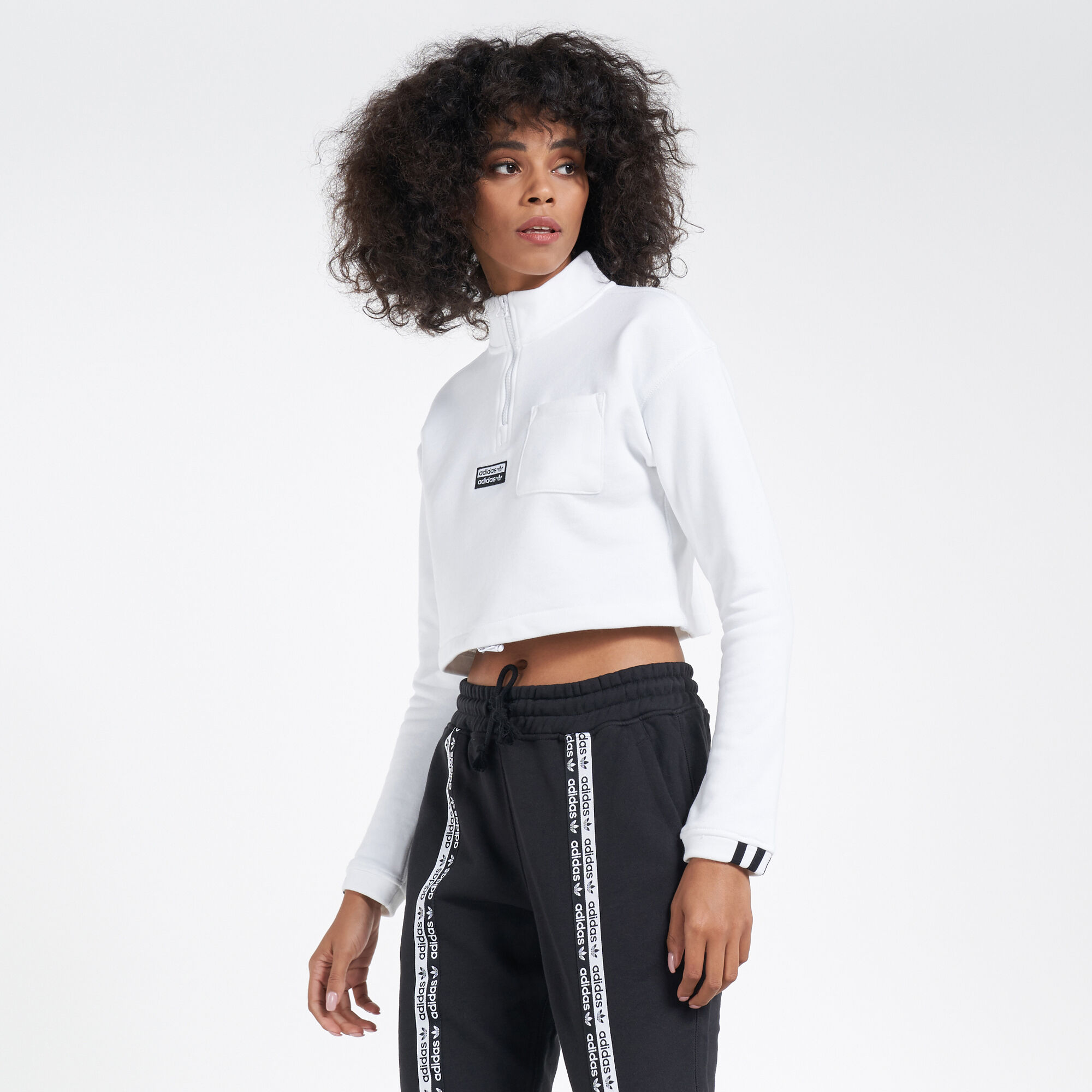 Adidas store cropped sweat