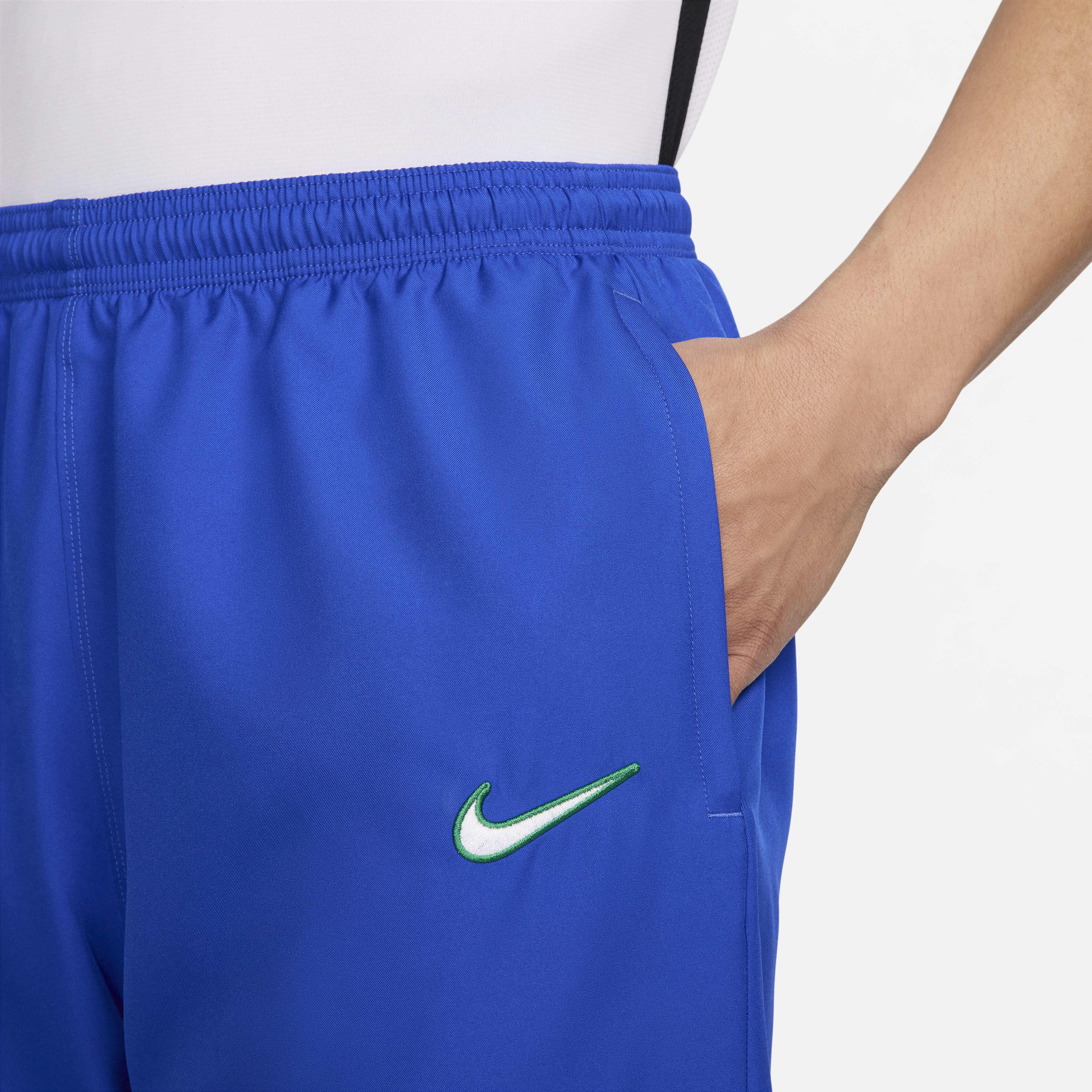 Men s Brazil 1998 Reissue Football Replica Tracksuit Bottoms Blue Nike in Kuwait SSS