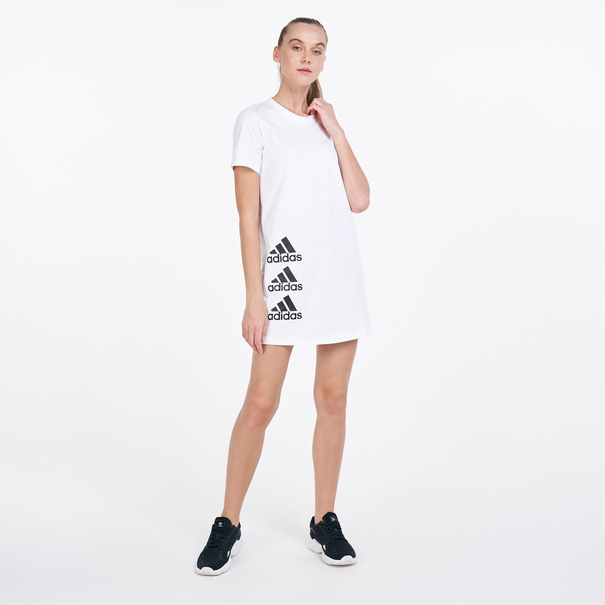 Adidas stacked logo dress shop