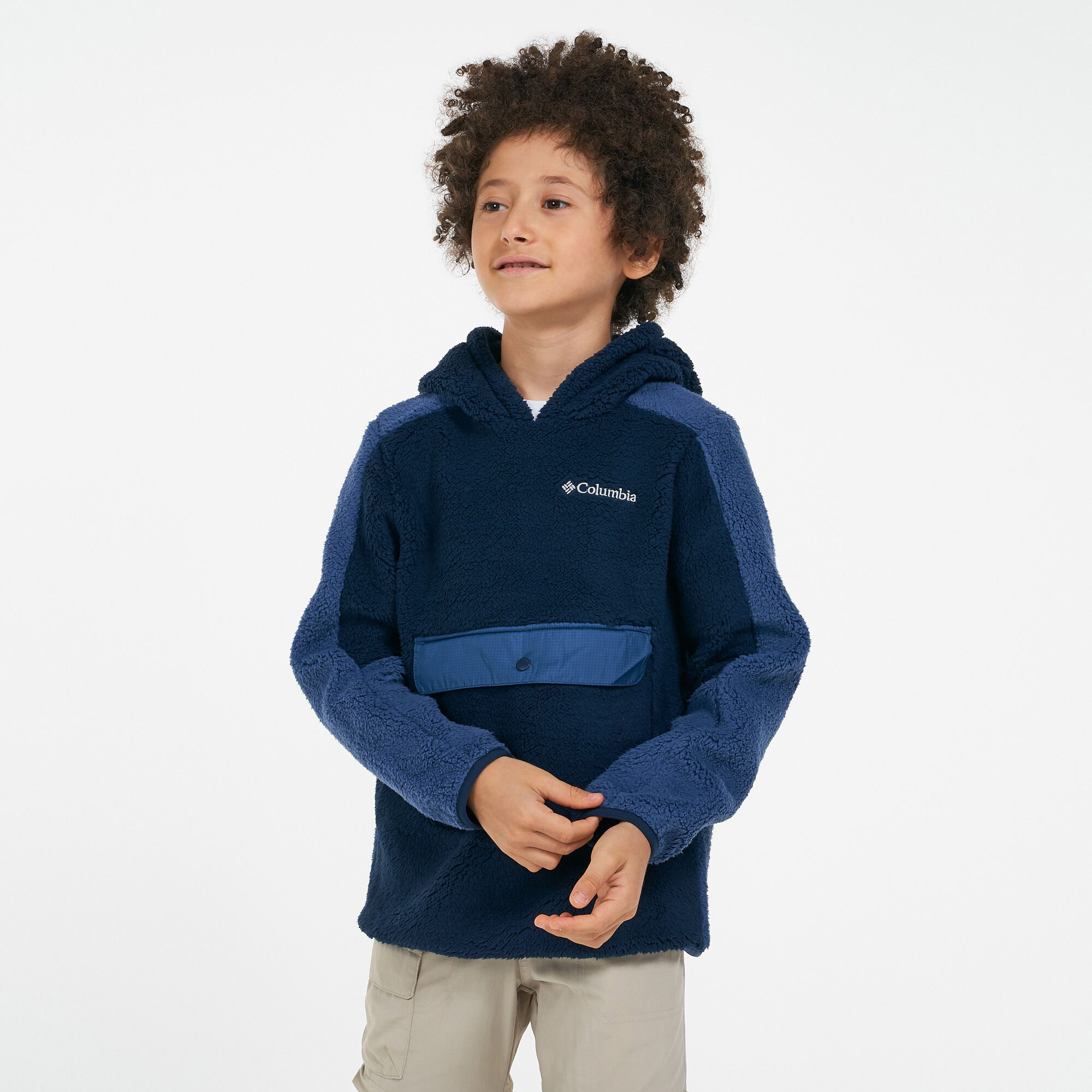 Buy Columbia Kids Rugged Ridge Sherpa Hoodie Blue in Kuwait SSS