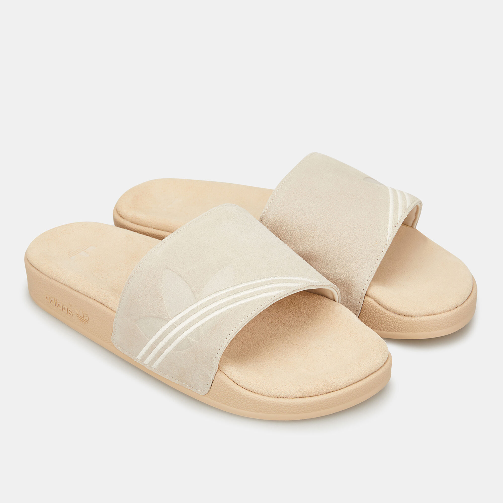 Shop adidas Originals Men's Adilette Premium Slides Beige