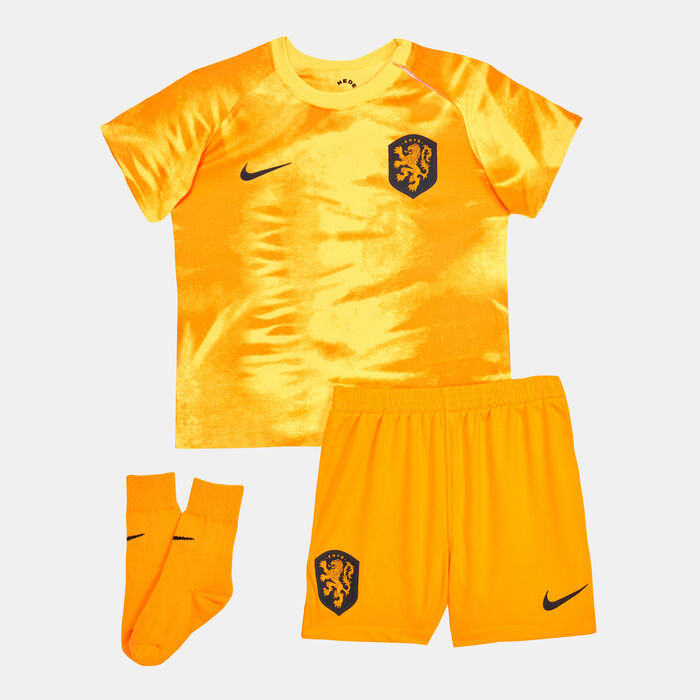 Nike Kids' Netherlands Mini Home Kit - 2022 Orange image number 0