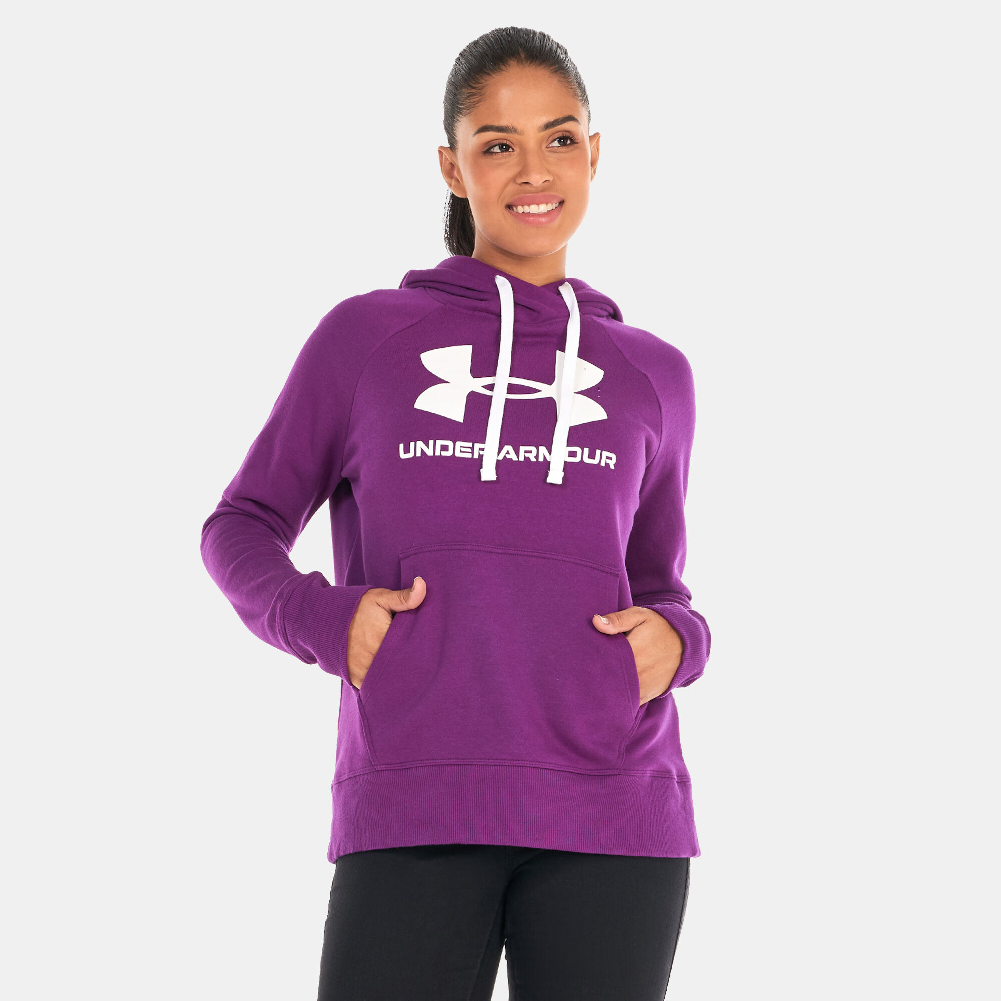 Under armour hoodie purple outlet
