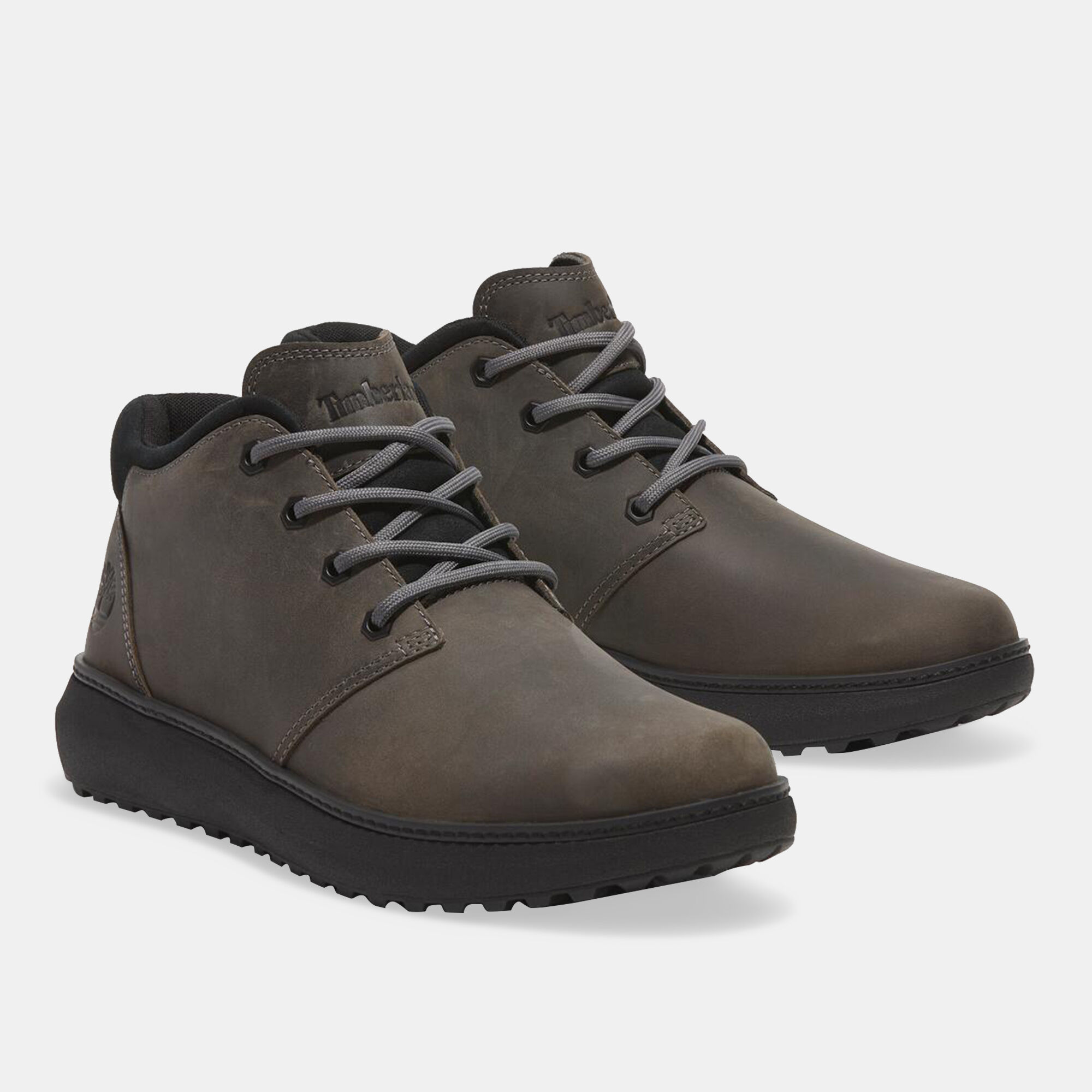 Dark grey timberland boots mens sale