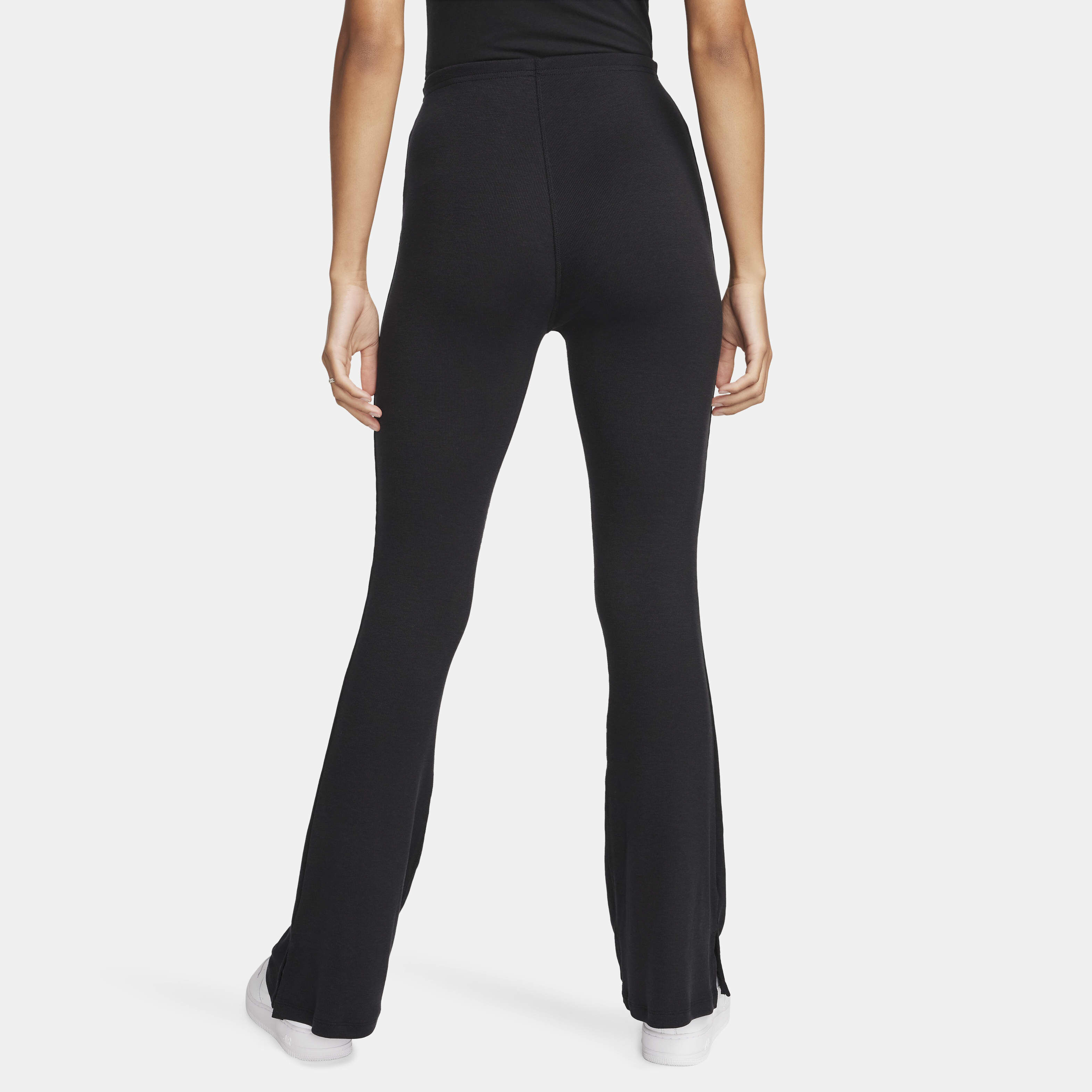 nike black flare yoga pants