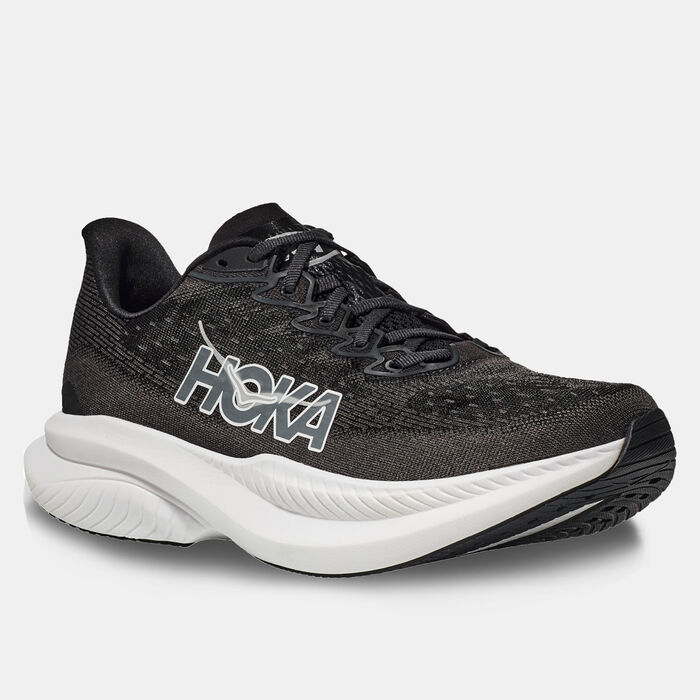 HOKA Men's Mach 6 Wide Running Shoes Black image number 1