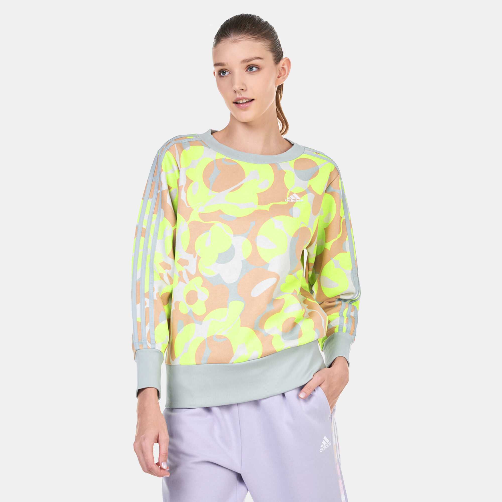Floral adidas sweatshirt womens hotsell