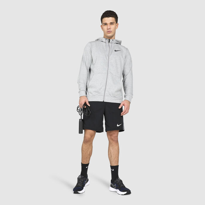 Nike Men's Dry Dri-FIT Fitness Full-Zip Hoodie Grey image number 2