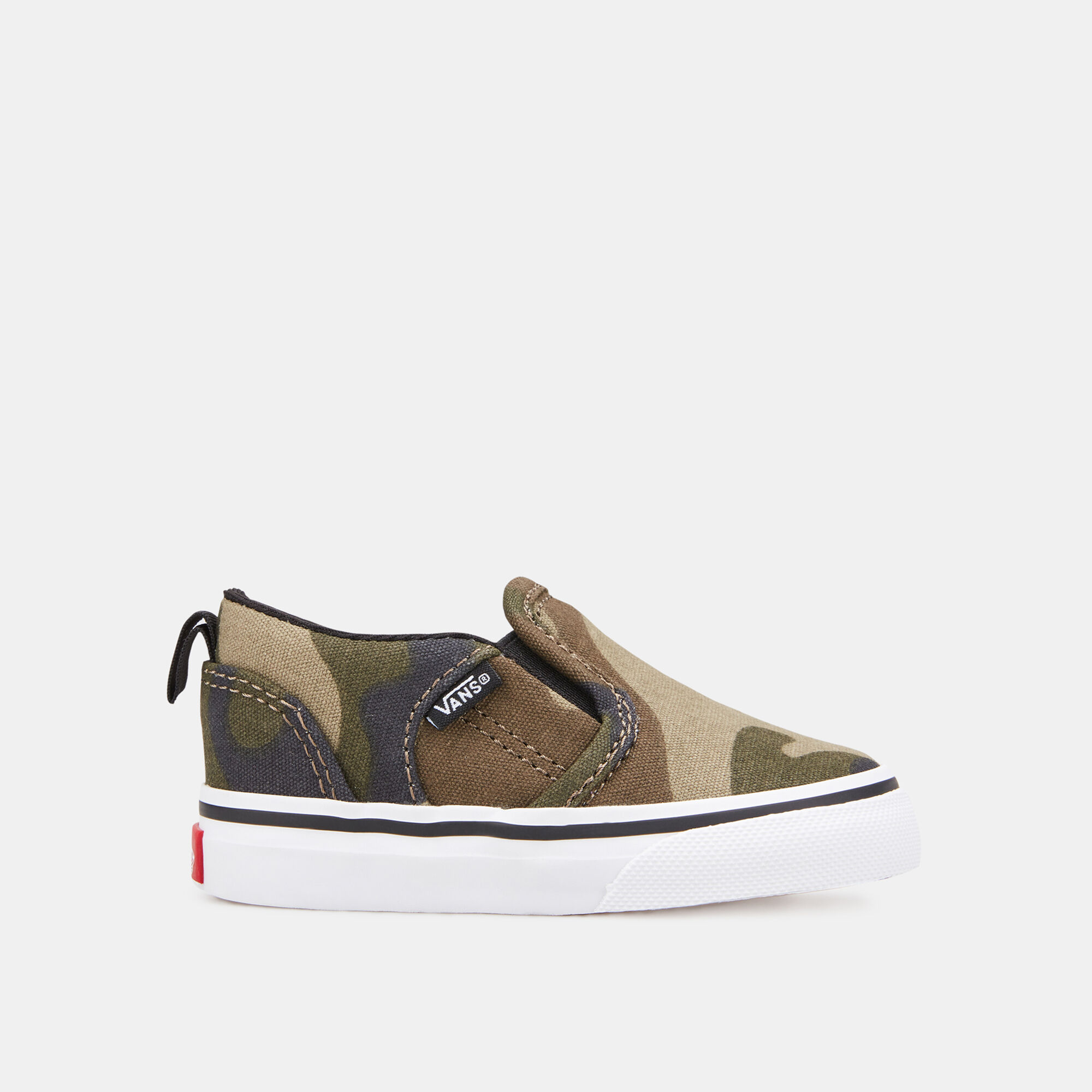 Buy Vans Kids TD Asher Slip on Unisex Shoe Green in Kuwait SSS