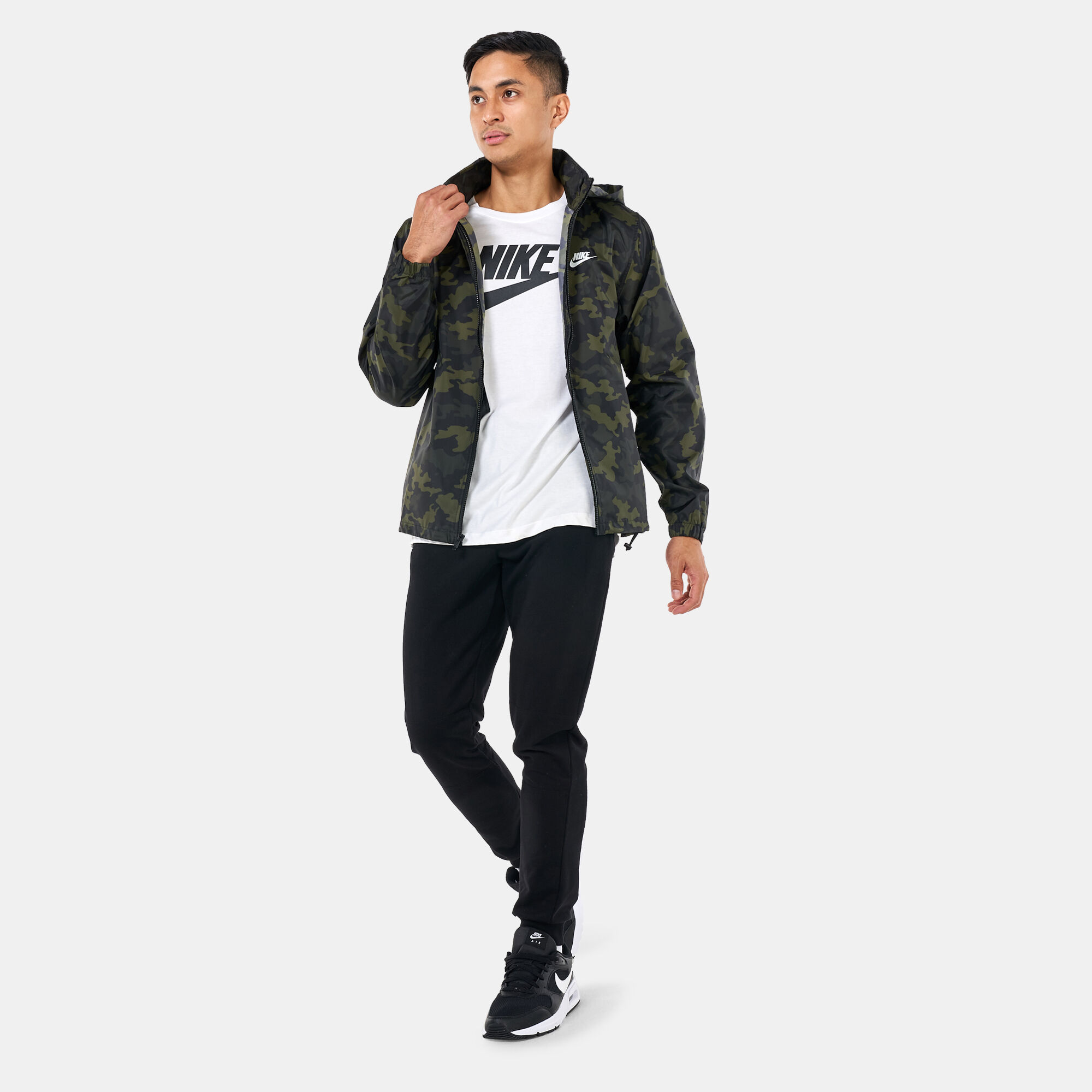 Sportswear Camo Windbreaker Jacket 