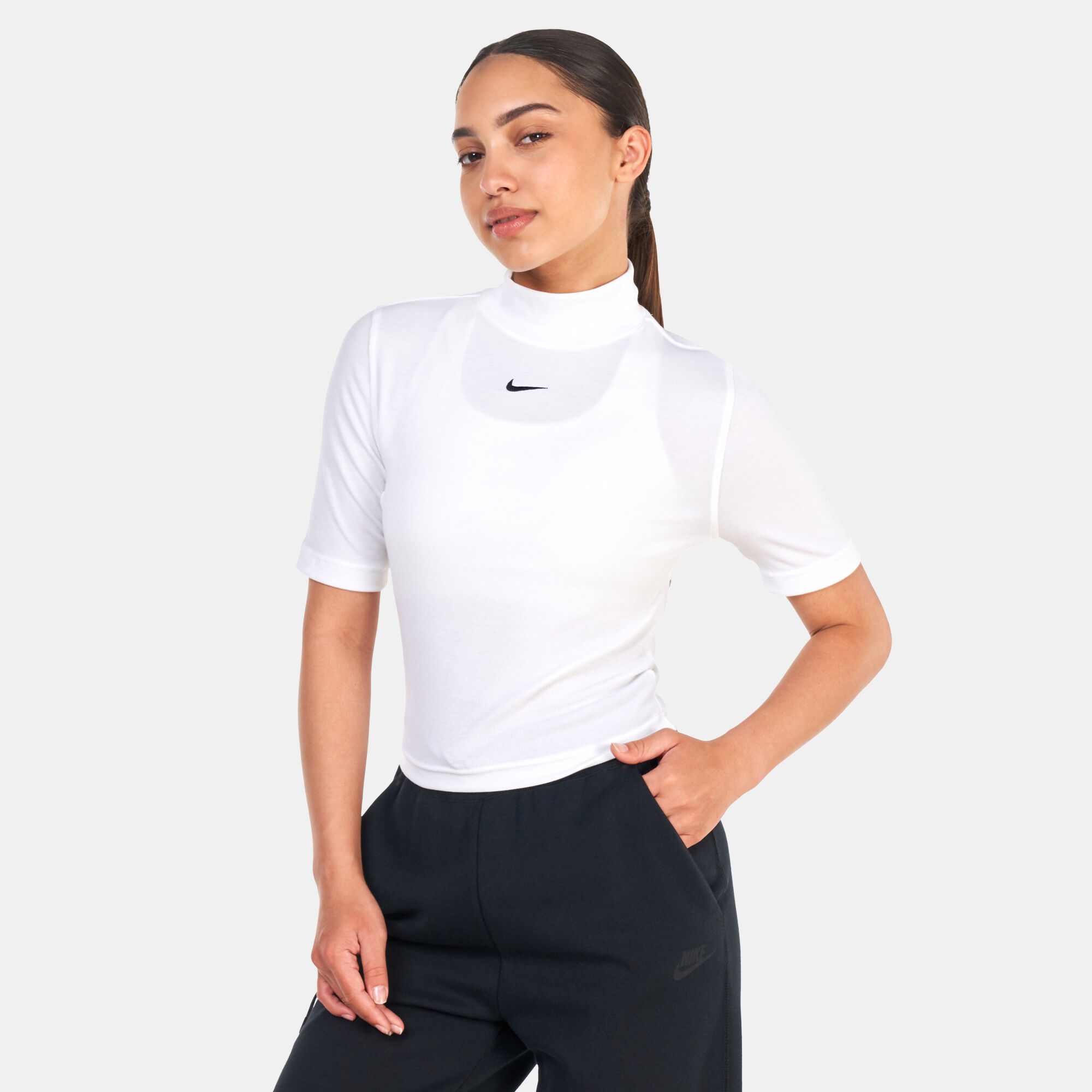 Nike mock neck womens shop