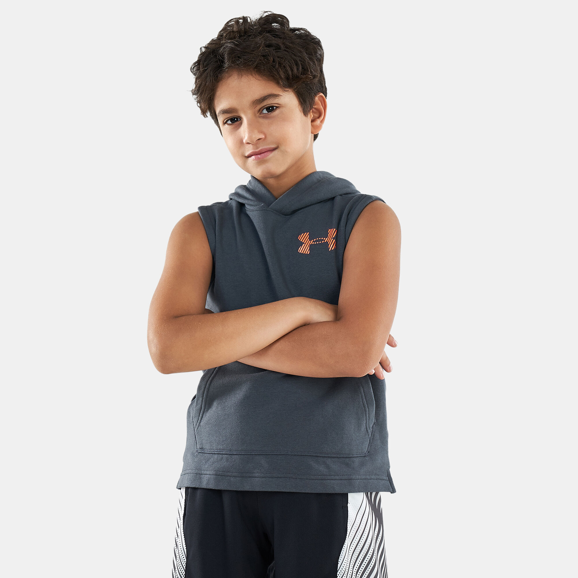 Buy Under Armour Kids Threadborne Sleeveless Hoodie Older Kids