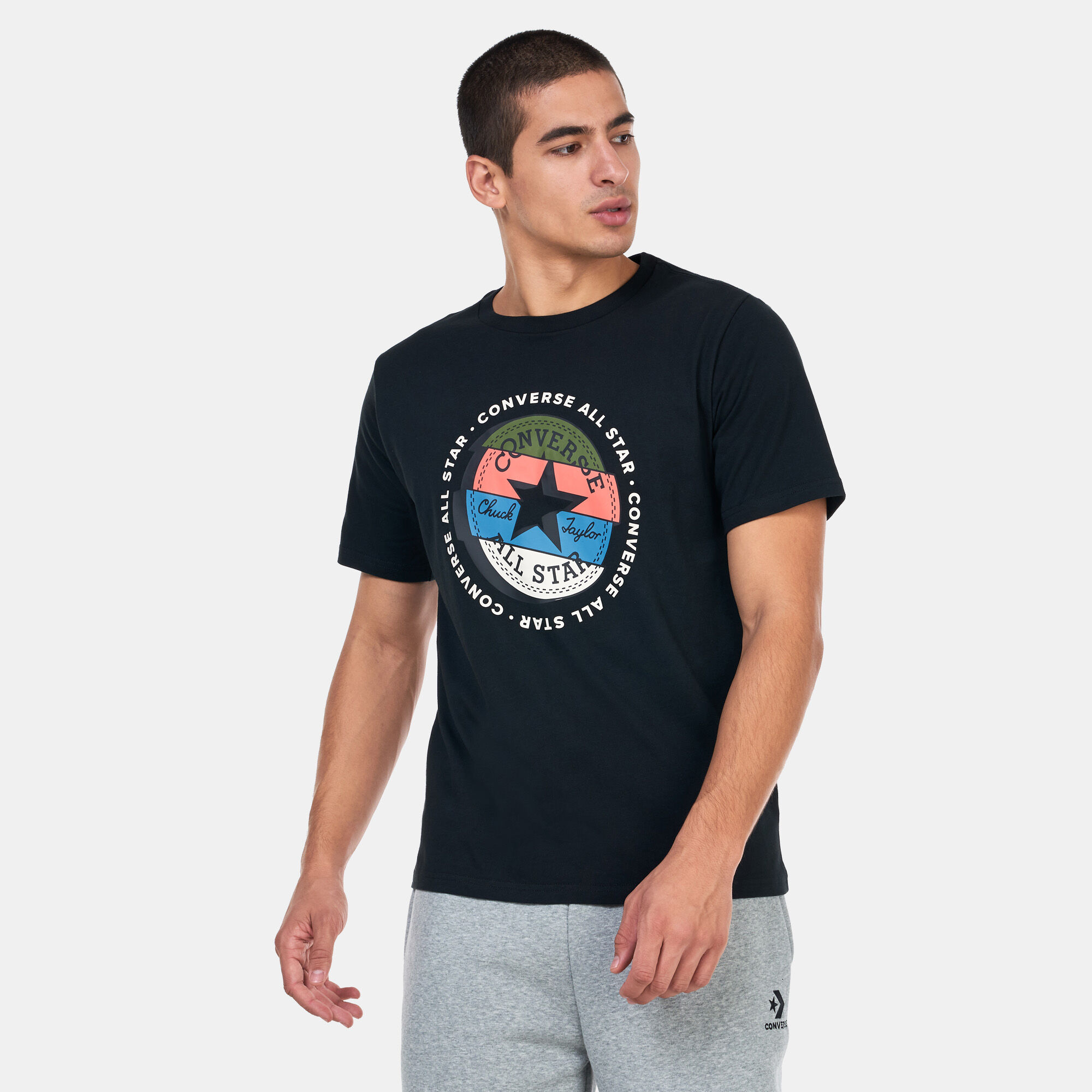 Men s Chuck Taylor Patch Remix T Shirt Black Converse in Kuwait SSS