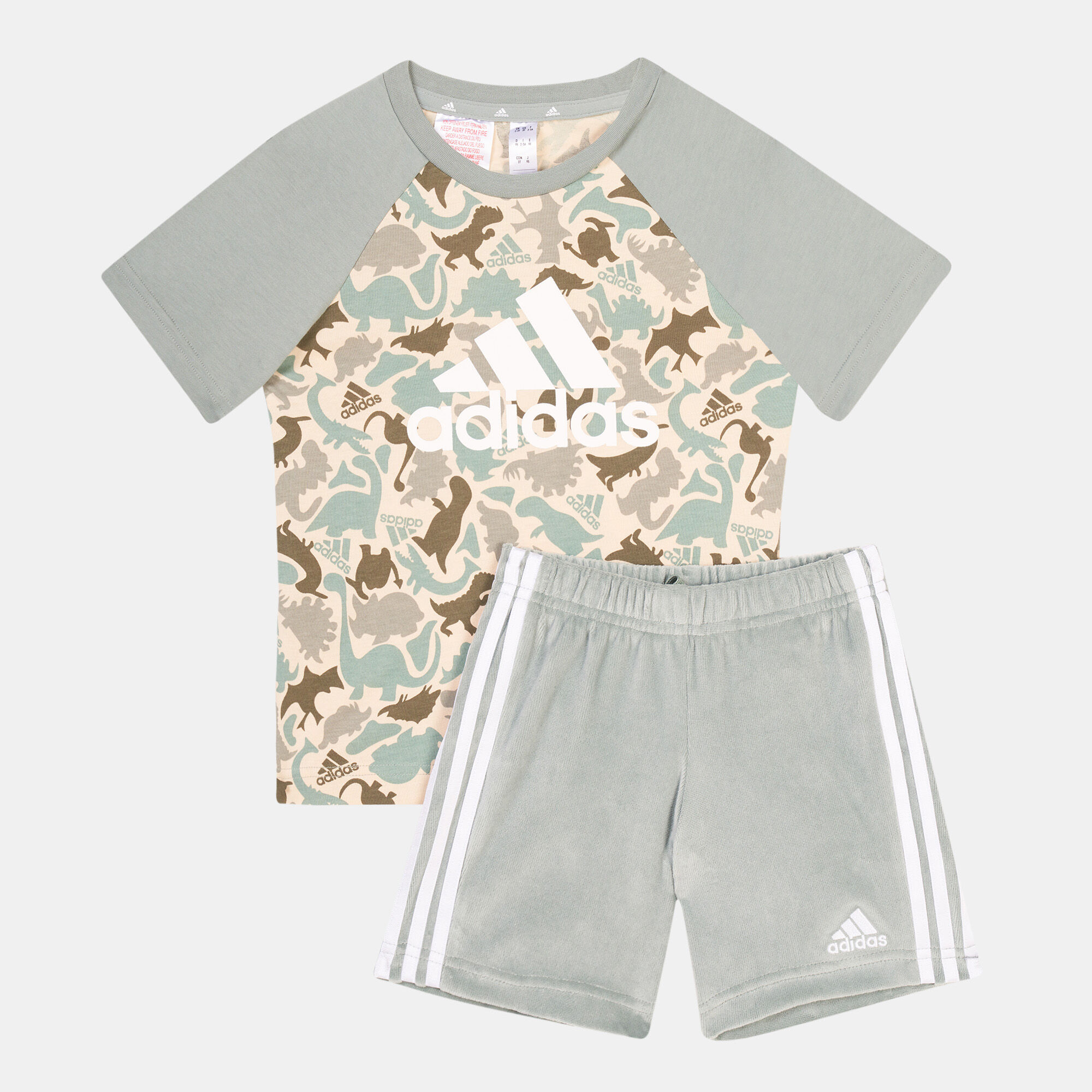 Buy adidas Kids Dino Camo Allover Print T Shirt and Short Set