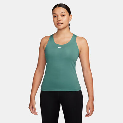 Nike Women's Swoosh Medium-support Padded Sports Bra Tank Green