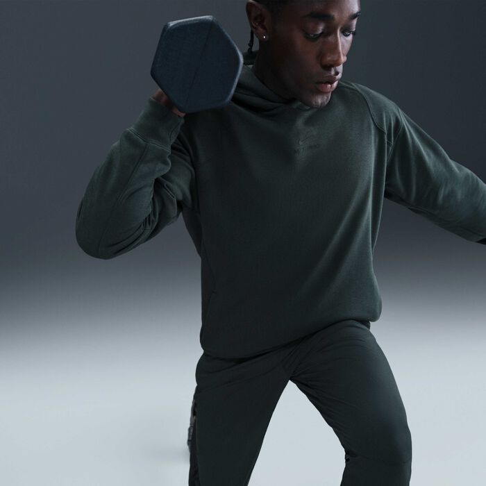 Nike Men's Pro Dri-FIT Training Hoodie Green image number 2