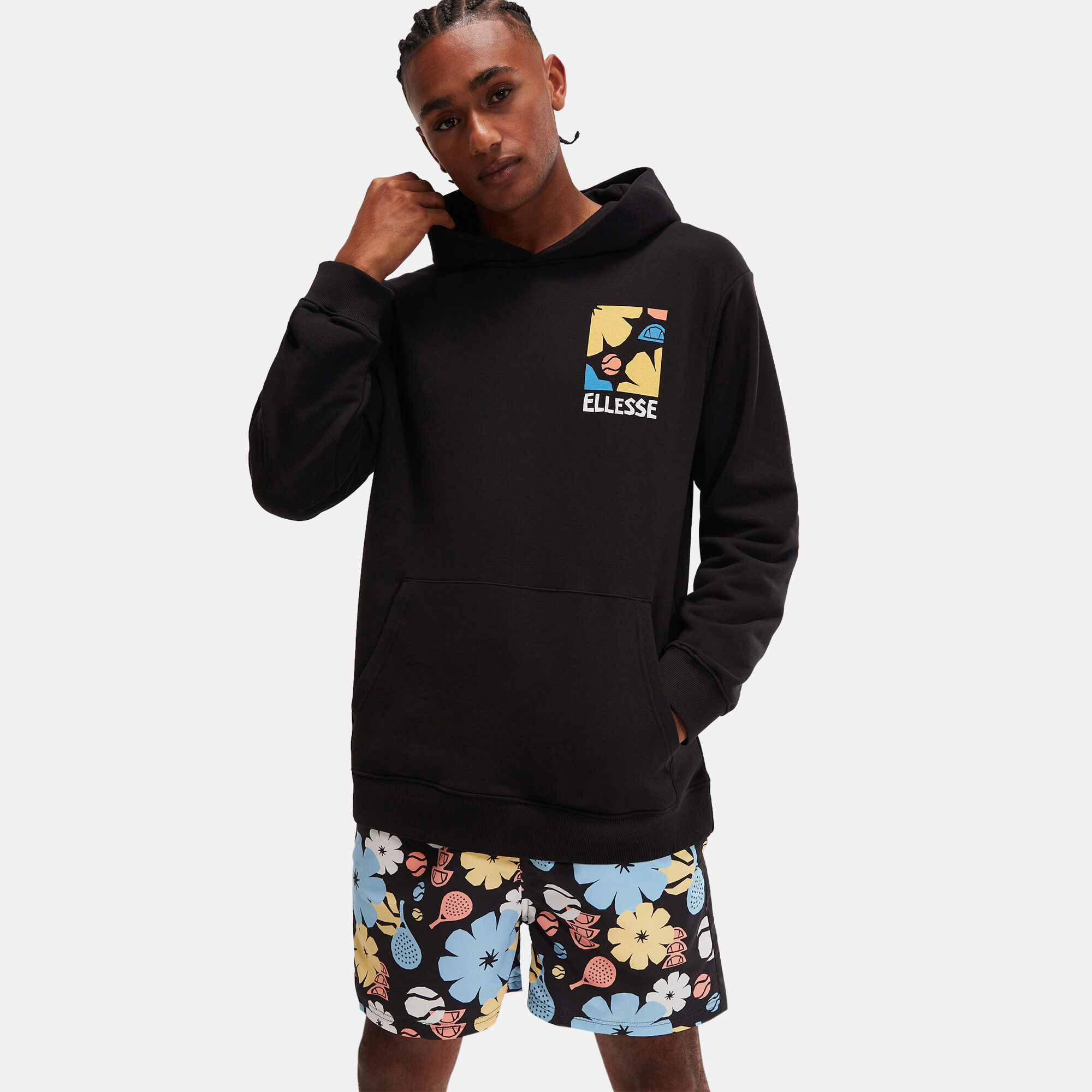 Men s Tepsoni Graphic Printed Hoodie Black ellesse in Kuwait SSS