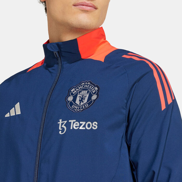 adidas Men's Manchester United Tiro 24 Presentation Track Jacket Blue image number 3