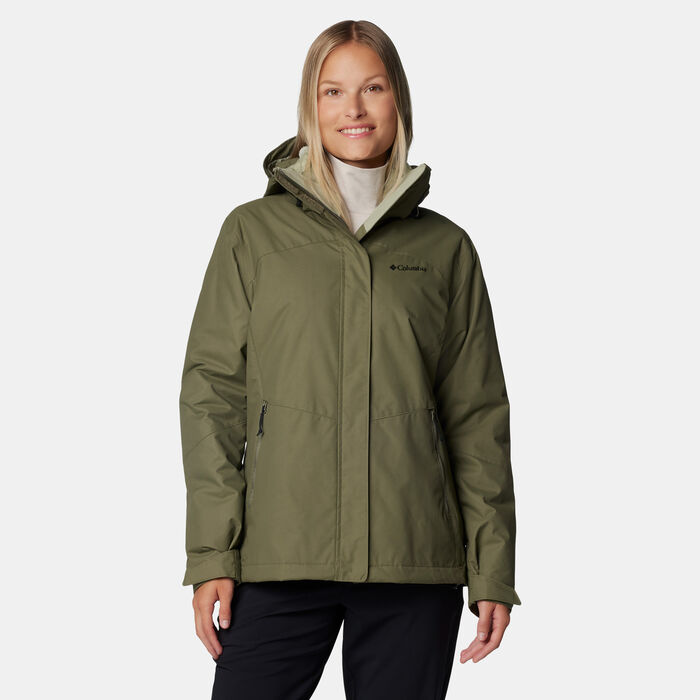 Columbia Women's Bugaboo II Fleece Interchange Hiking Jacket Green image number 0