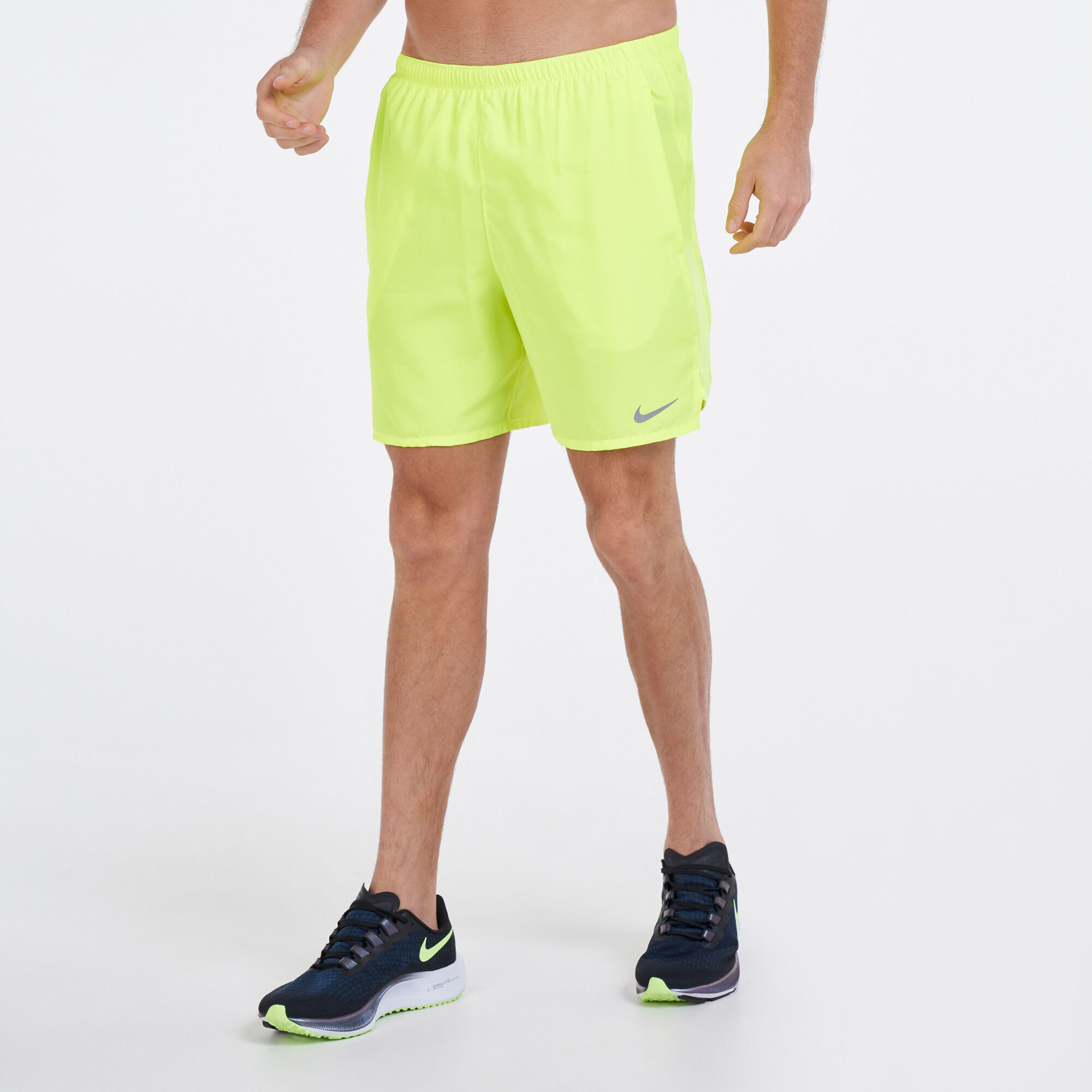 Nike running shorts yellow hot sale