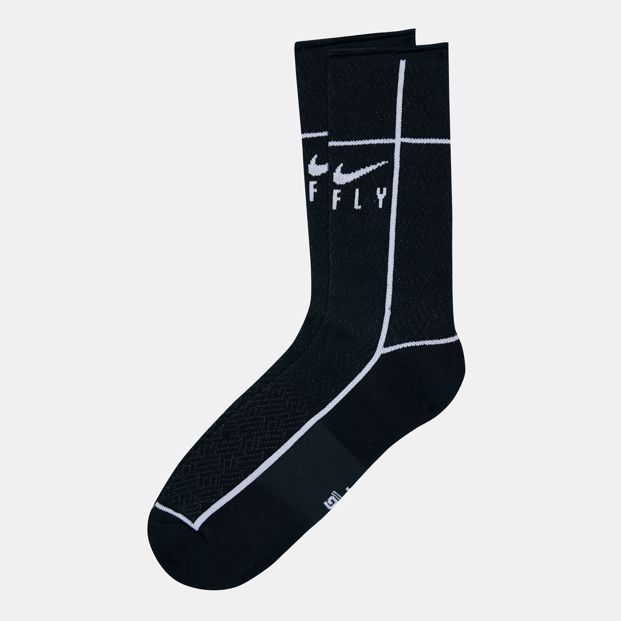 SNKR SOX Swoosh Fly Crew Socks Black Nike in Kuwait SSS