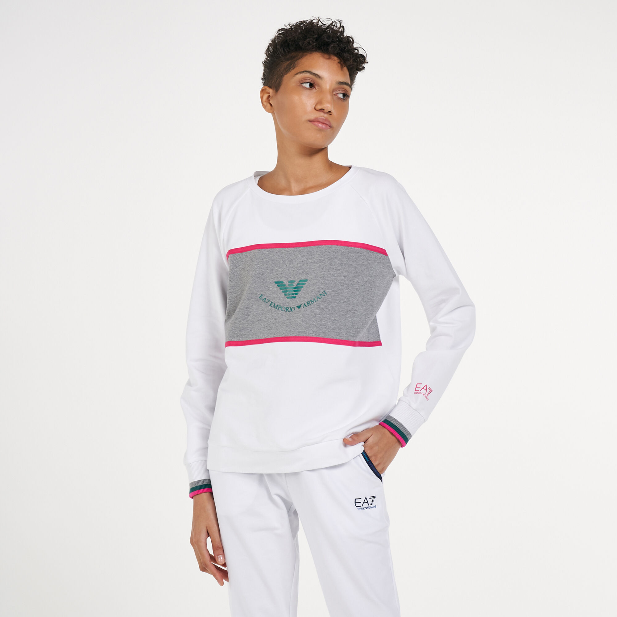 Ea7 felpa sweatshirt on sale
