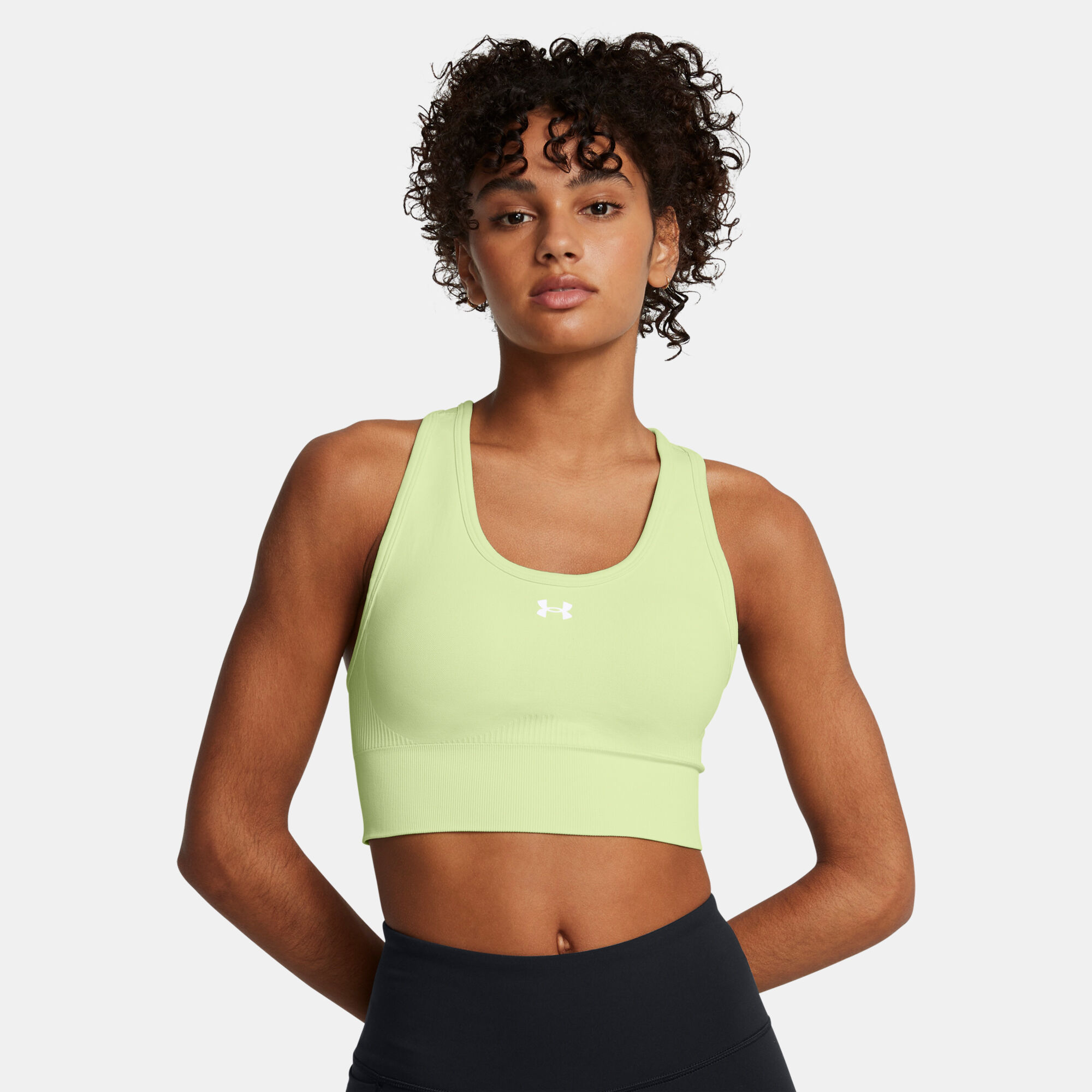 Women s Vanish Seamless Medium Support Training Sports Bra Green Under Armour in Kuwait SSS