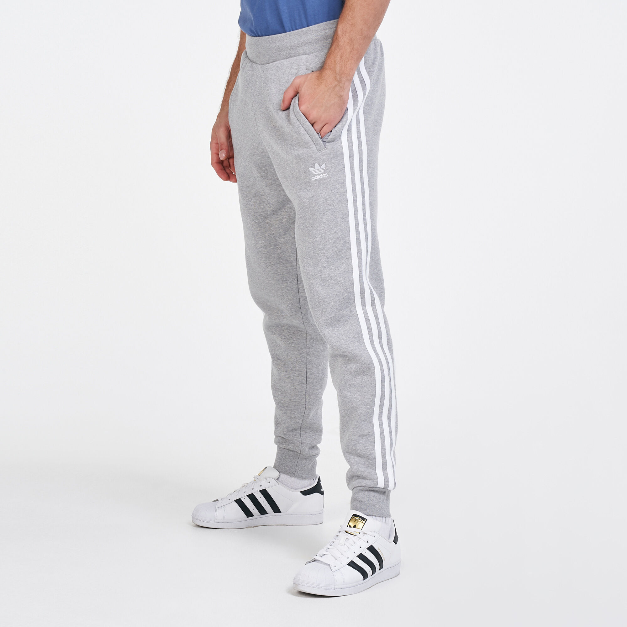 Adidas 3 shop stripe sweatpants mens