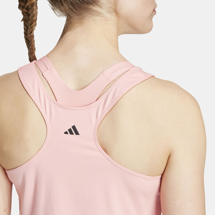 adidas Women's Power Reversible 3-Stripes Training Tank Top Pink image number 4