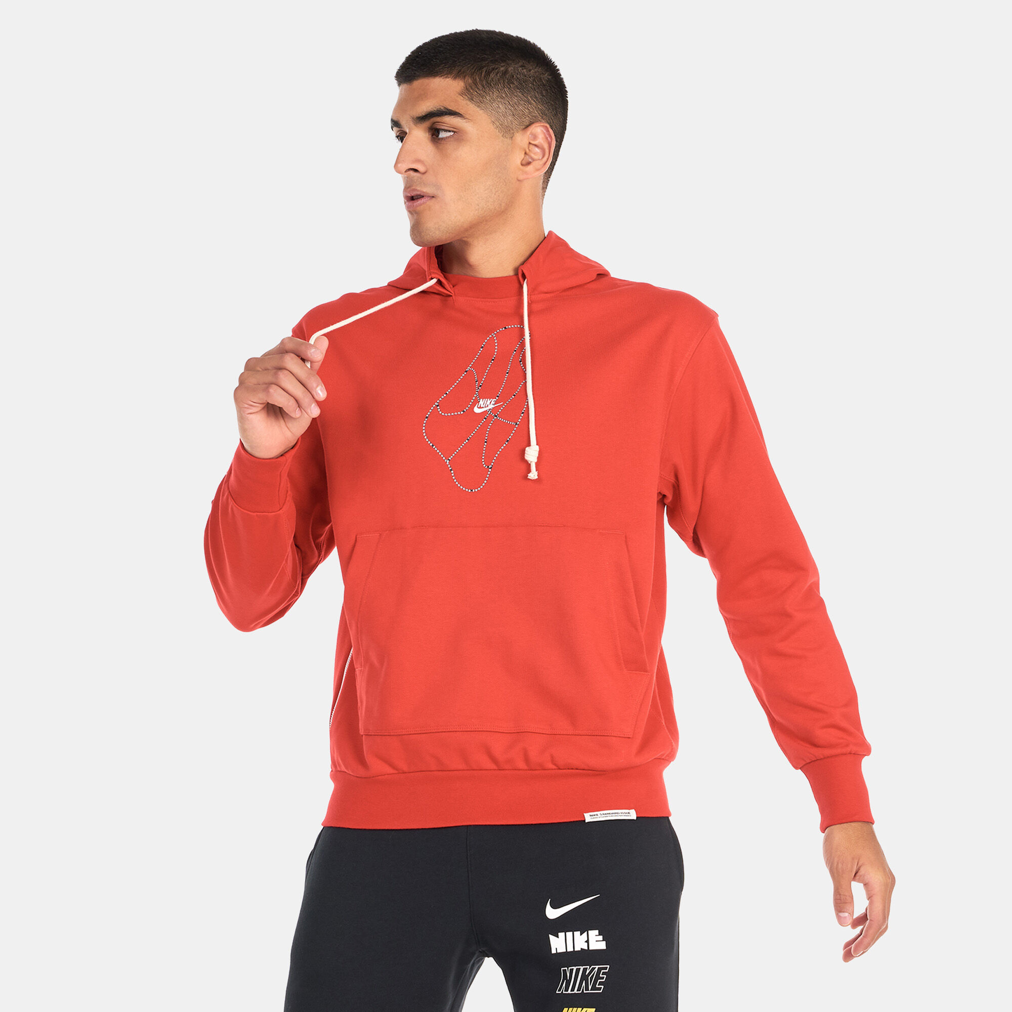 Men s Dri FIT Standard Issue Basketball Hoodie Red Jordan in Kuwait SSS
