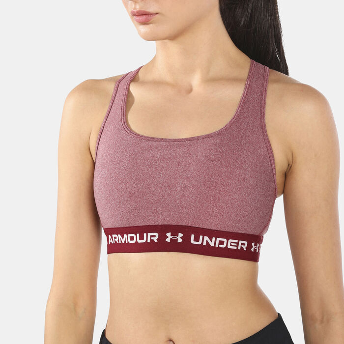 Under Armour Women's Crossback Mid-Impact Heather Sports Bra : :  Clothing, Shoes & Accessories