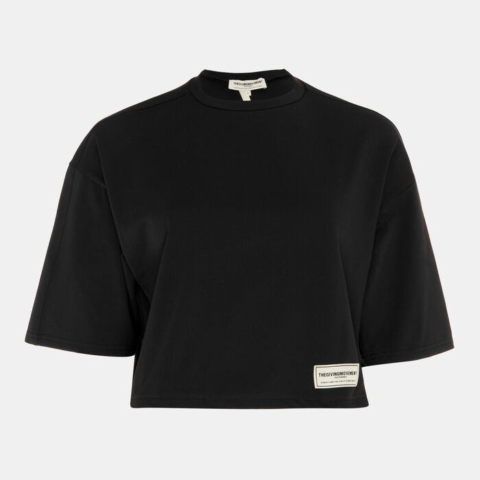 The Giving Movement Women's Corset T-Shirt Black image number 0