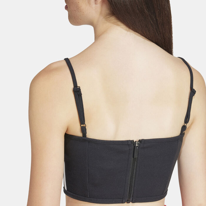 adidas Originals Women's Adicolor 3-Stripes Corset Black image number 4